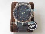 ZF Factory Swiss Roger Dubuis Knights Of The Round Table Watch SS Black Dial